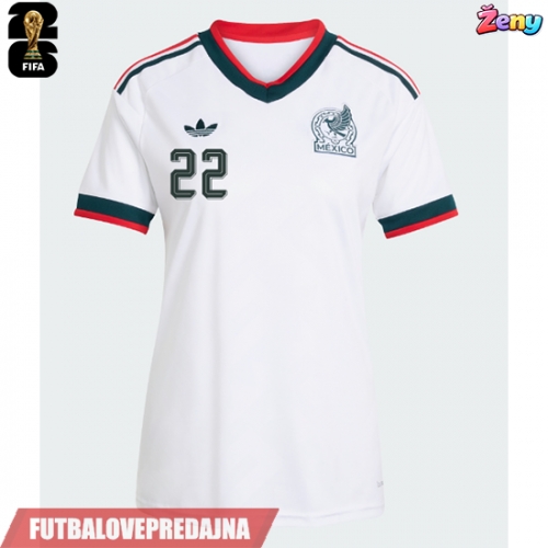 Lacne Ženy Futbalové dres Mexiko Armando Gonzalez #14 MS 2026 Krátky Rukáv - Preč